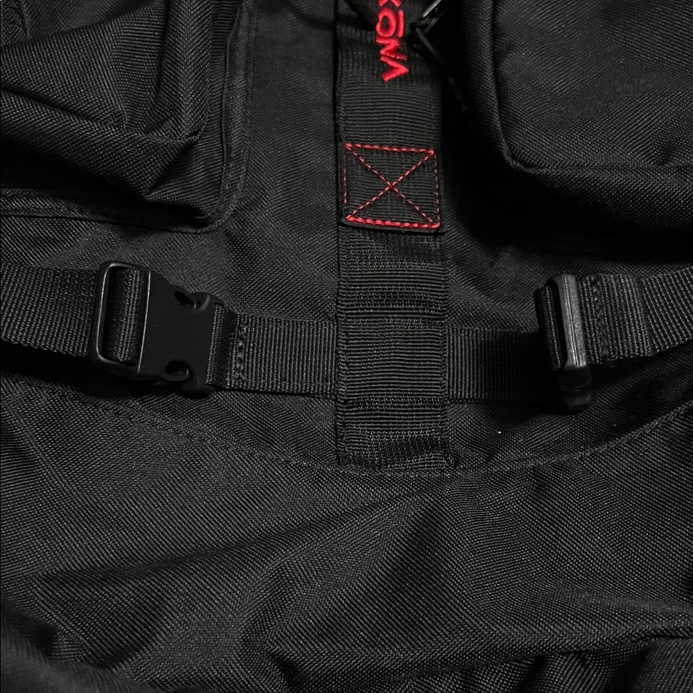 ❤️4/$10 Akona Backpack in Black and Red - Picture 9 of 10
